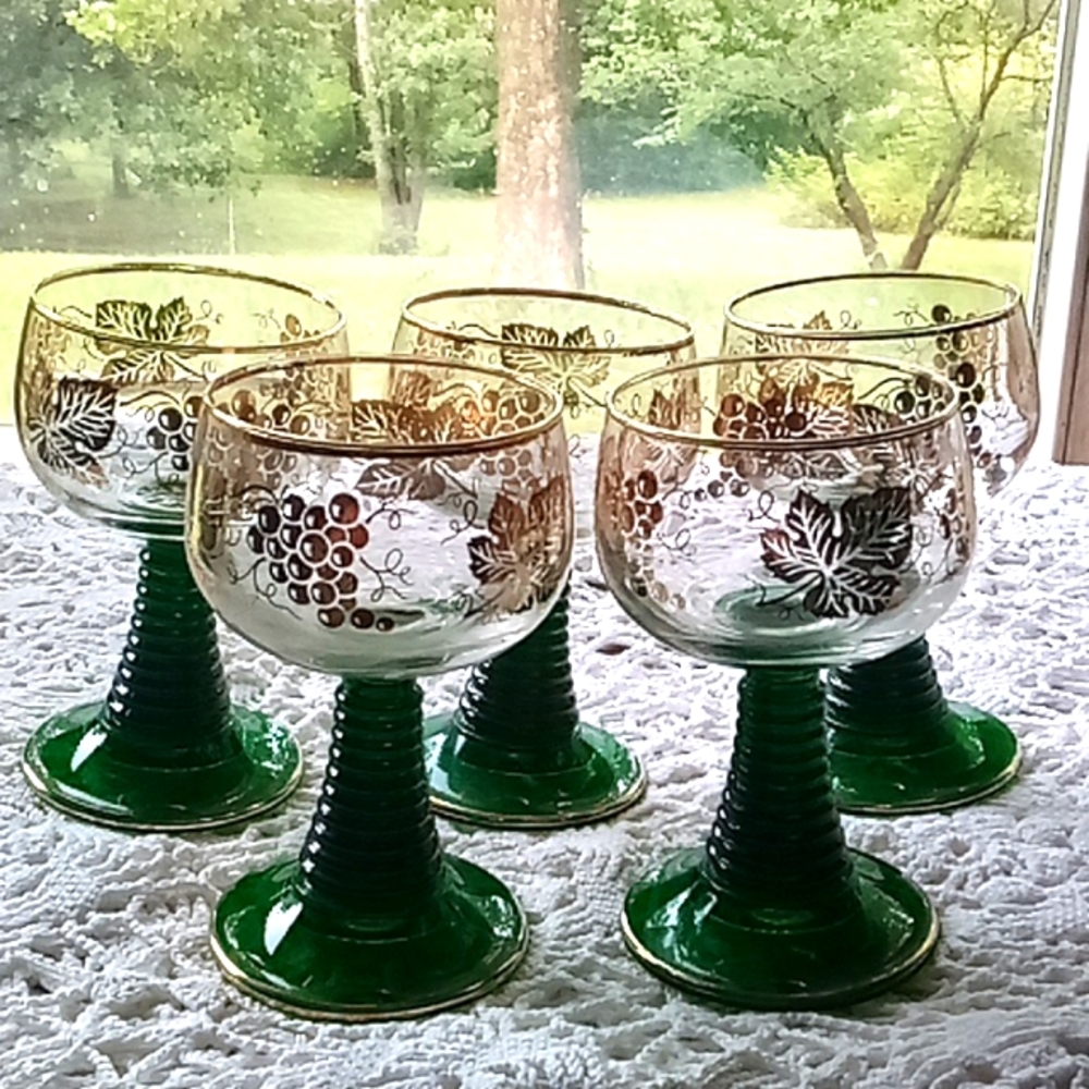 Vintage Blocking goblet German goblets